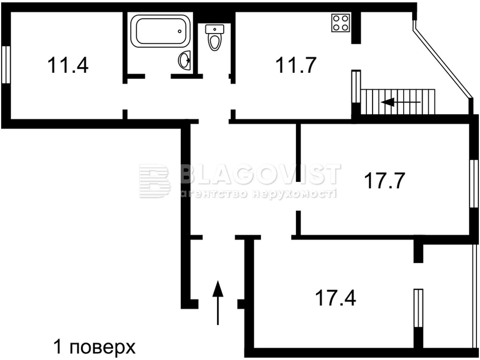 Продаж трикімнатної квартири в Києві, на вул. Мілютенка 17В, район Деснянський фото 1