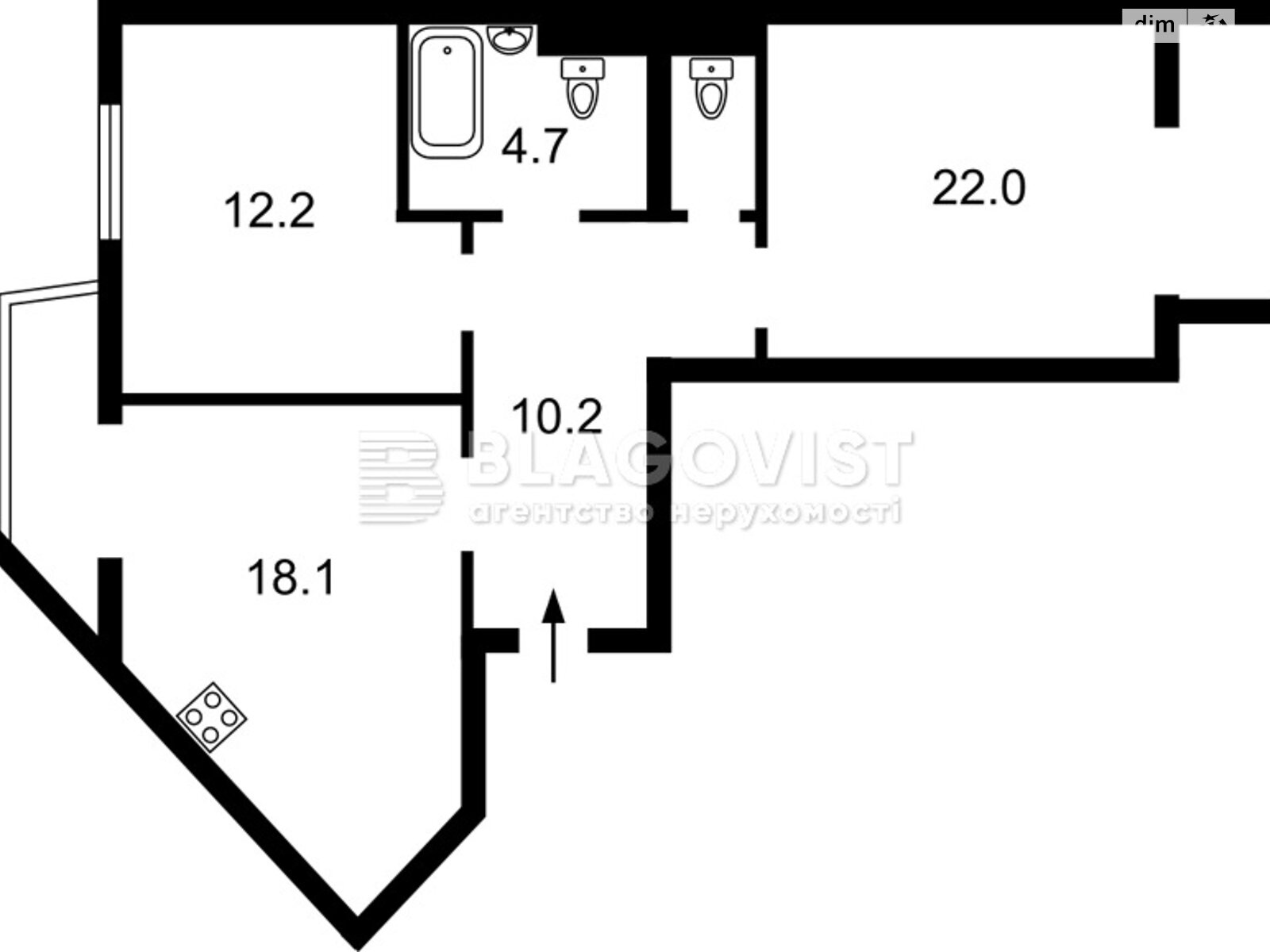 Продажа двухкомнатной квартиры в Киеве, на ул. Радистов 34Д, район Деснянский фото 1