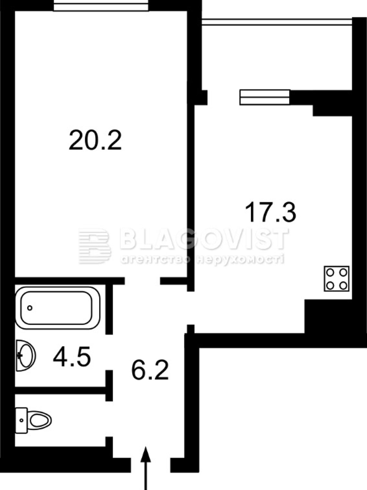 Продажа однокомнатной квартиры в Киеве, на ул. Радунская 8/13, район Деснянский фото 1