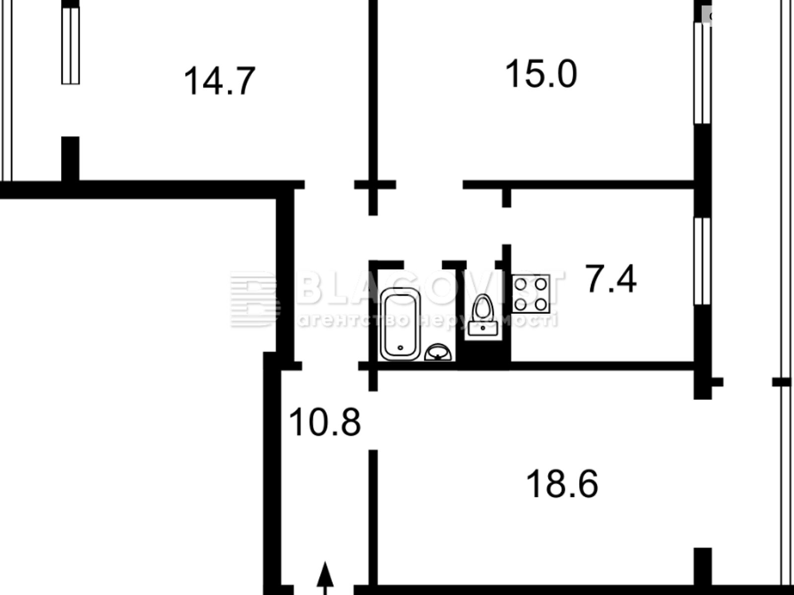 Продажа трехкомнатной квартиры в Киеве, на ул. Пантелеймона Кулиша 1, район Днепровский фото 1