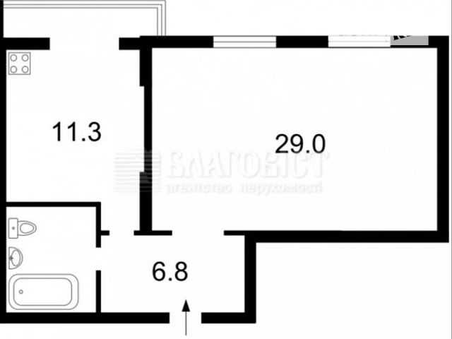 Продажа квартиры, 1 ком., Киев, р‑н. Днепровский, ст.м. Дружбы народов, Днепровская набережная (Березняки) Продажа квартиры, 1 ком., Киев, р‑н. Днепровский, ст.м. Дружбы народов, Днепровская набережная (Березняки)
