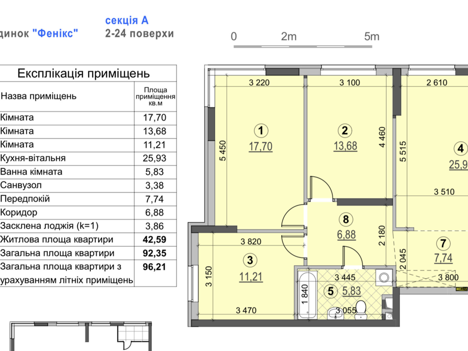 Продаж трикімнатної квартири в Києві, на вул. Євгена Сверстюка 6Е, район Дніпровський фото 1