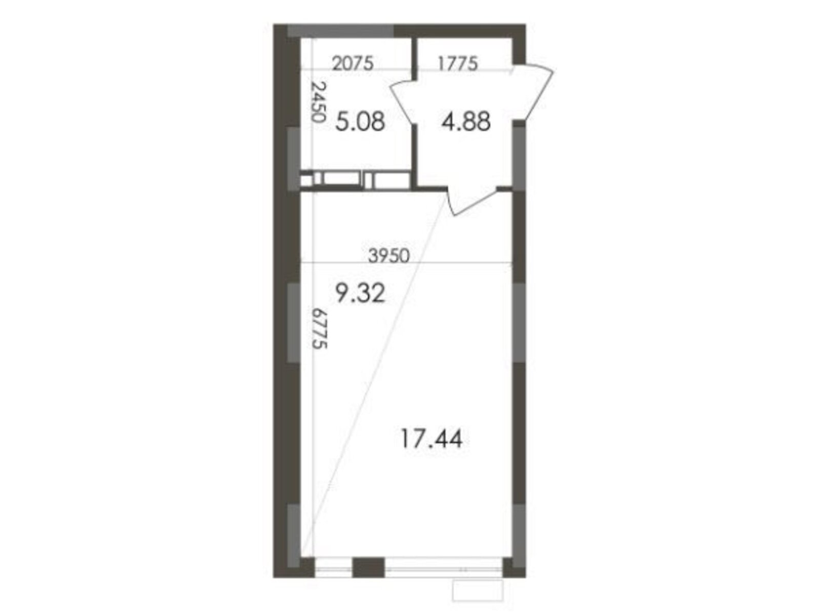 Продажа однокомнатной квартиры в Киеве, на ул. Каунасская 27, район Днепровский фото 1