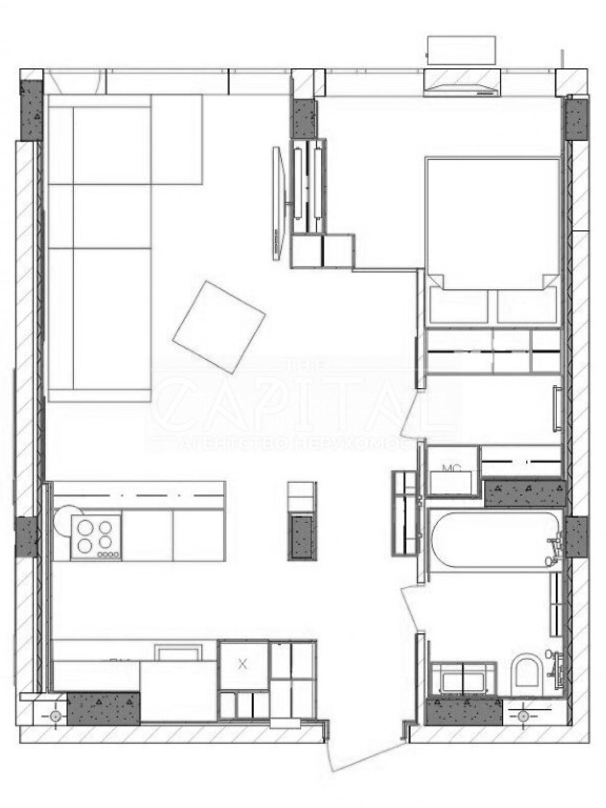 Продажа однокомнатной квартиры в Киеве, на ул. Регенераторная 17, кв. 76, район Днепровский фото 1