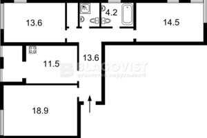Продажа трехкомнатной квартиры в Киеве, на ул. Регенераторная 4 корпус 14, район Днепровский фото 2