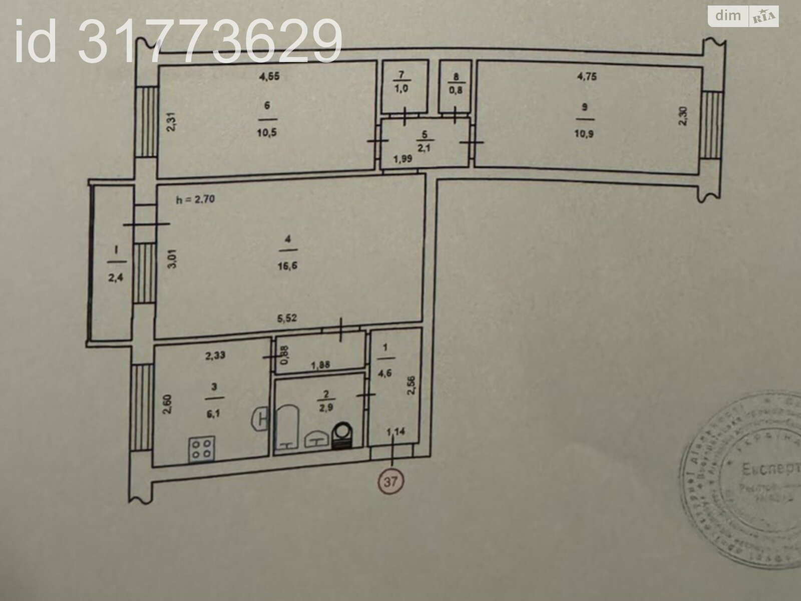 DIM.RIA – Продаю 3 комнатную квартиру, улица Ереванская 23 Киев, вторичка,  цена: 58 500 долларов ID31773629