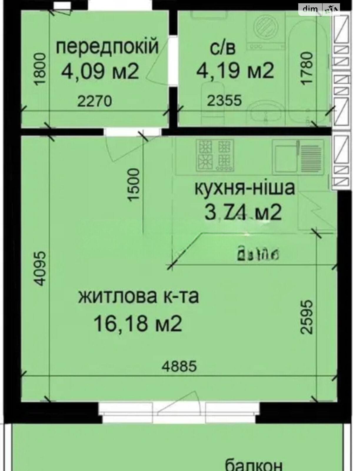 Продаж однокімнатної квартири в Києві, на вул. Метрологічна 23, район Феофанія фото 1