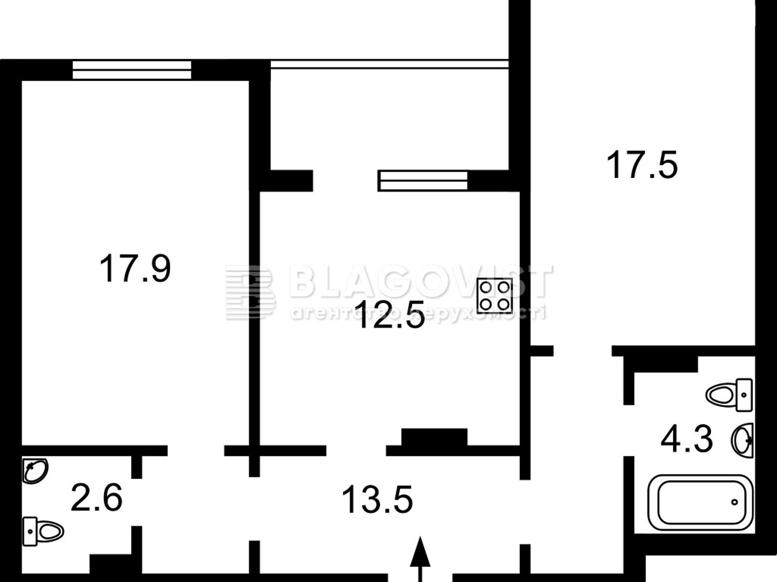 Продажа двухкомнатной квартиры в Киеве, на ул. Ломоносова 36А, район Голосеев фото 1