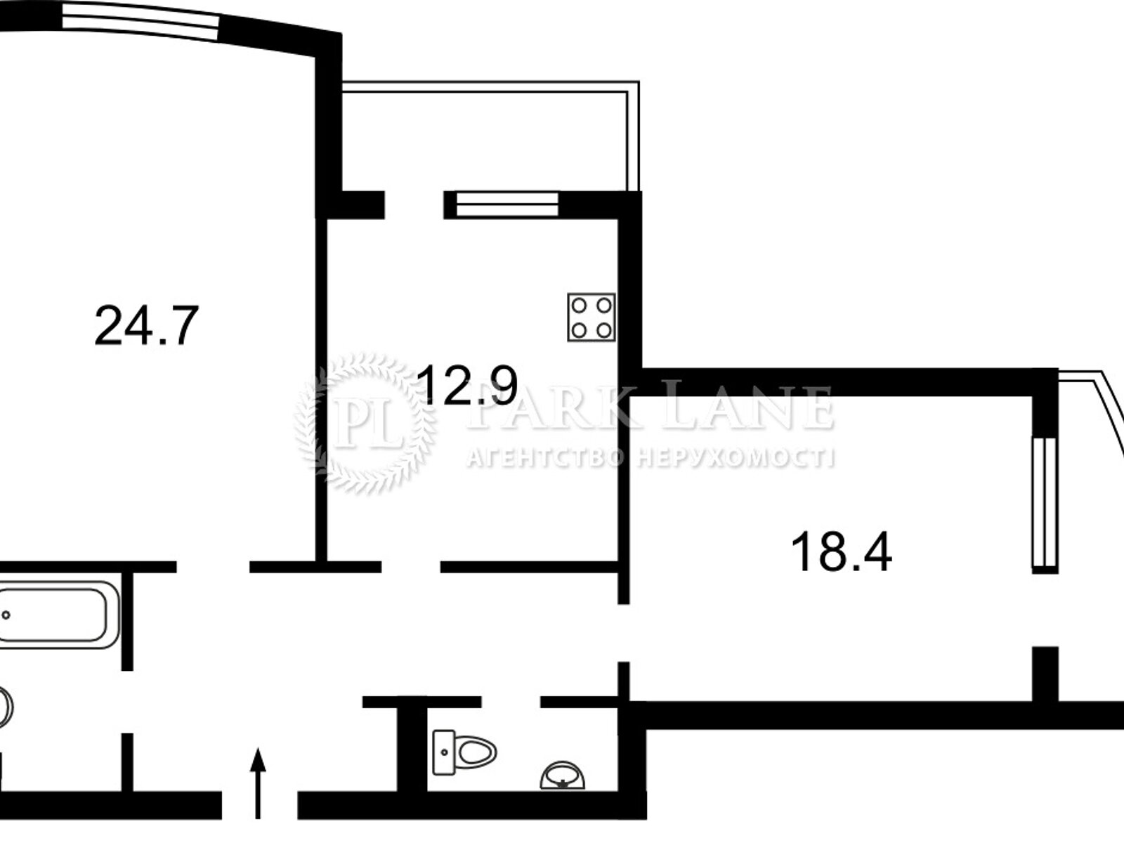 Продаж двокімнатної квартири в Києві, на пл. Голосіївська 13Б, фото 1