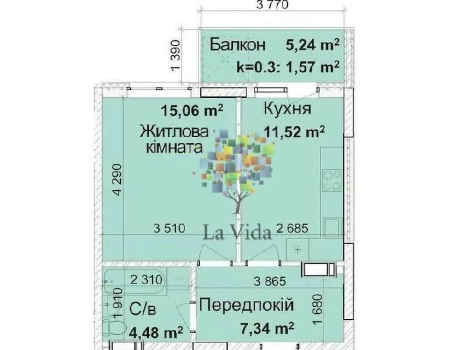 Продажа однокомнатной квартиры в Киеве, на ул. Академика Заболотного 148В корпус 1, район Голосеевский фото 1