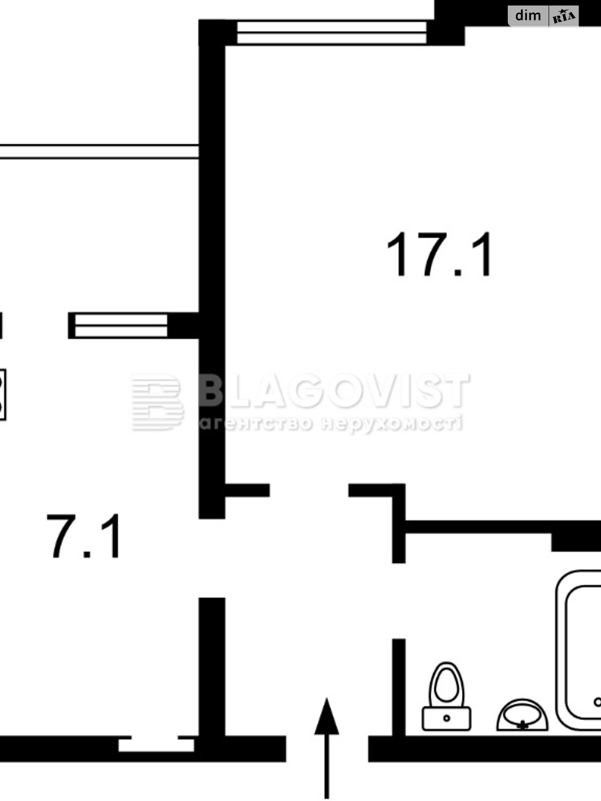 Продаж однокімнатної квартири в Києві, на вул. Антоновича 112, район Голосіївський фото 1