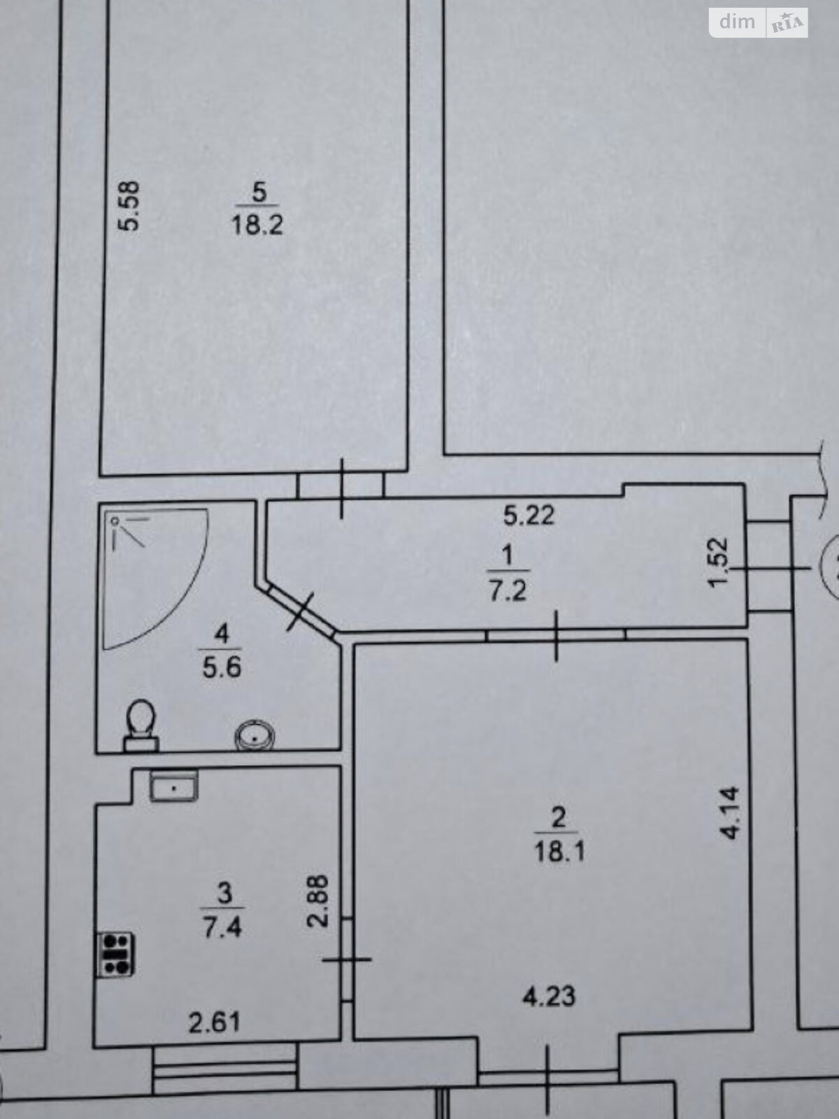 Продажа двухкомнатной квартиры в Киеве, на ул. Большая Китаевская 83, район Голосеевский фото 1