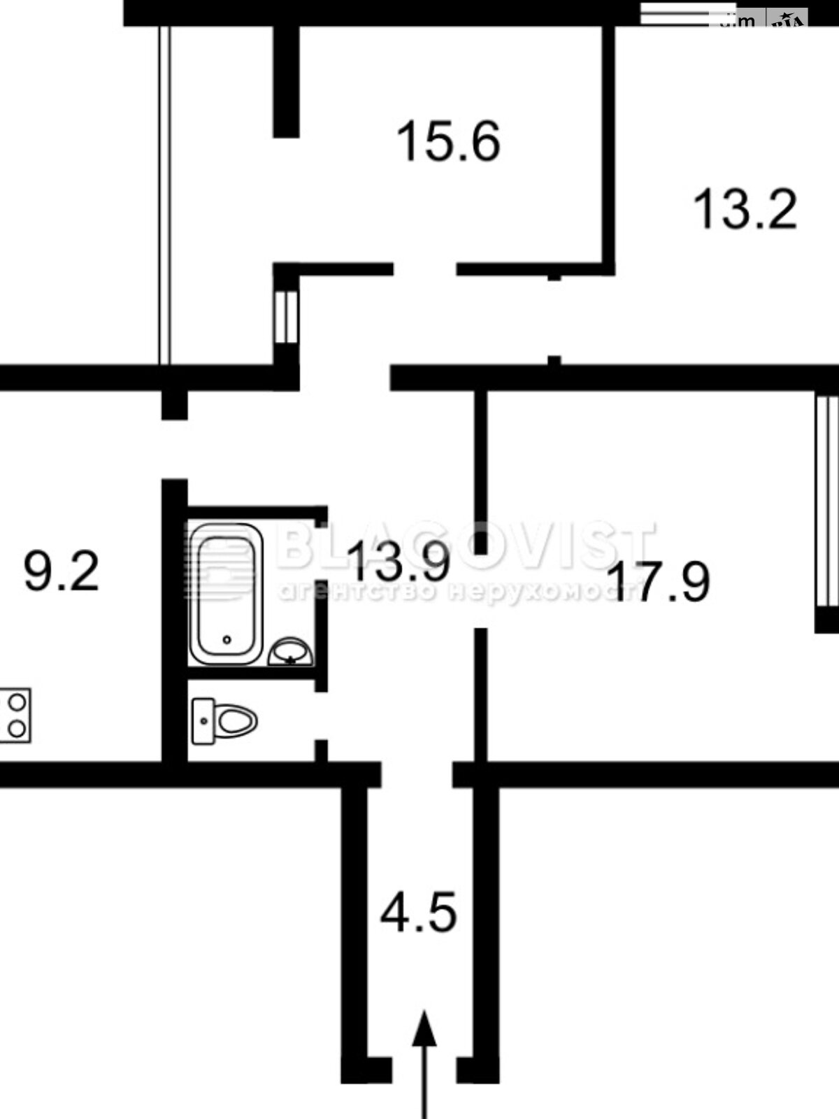 Продажа трехкомнатной квартиры в Киеве, на ул. Казимира Малевича 37/41, район Голосеевский фото 1