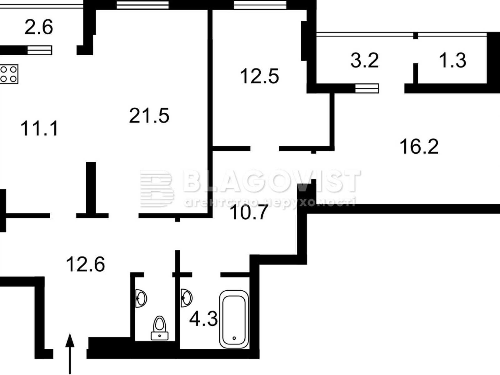 Продажа трехкомнатной квартиры в Киеве, на ул. Кустанайская 13, район Голосеевский фото 1