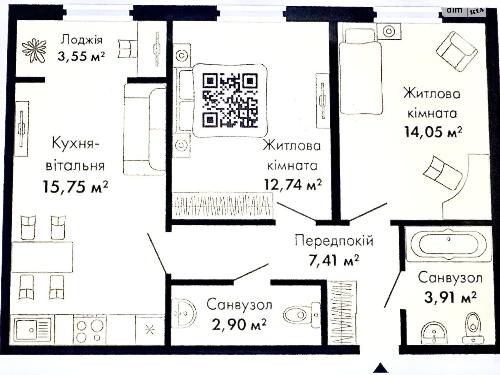 Продажа двухкомнатной квартиры в Киеве, на ул. Максимовича 26Г, район Голосеевский фото 1