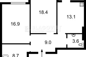 Продаж двокімнатної квартири в Києві, на просп. Лобановського 144, район Голосіївський фото 2