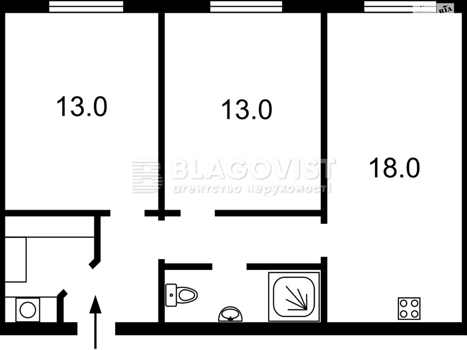 Продажа двухкомнатной квартиры в Киеве, на ул. Михаила Максимовича 24А, район Голосеевский фото 1