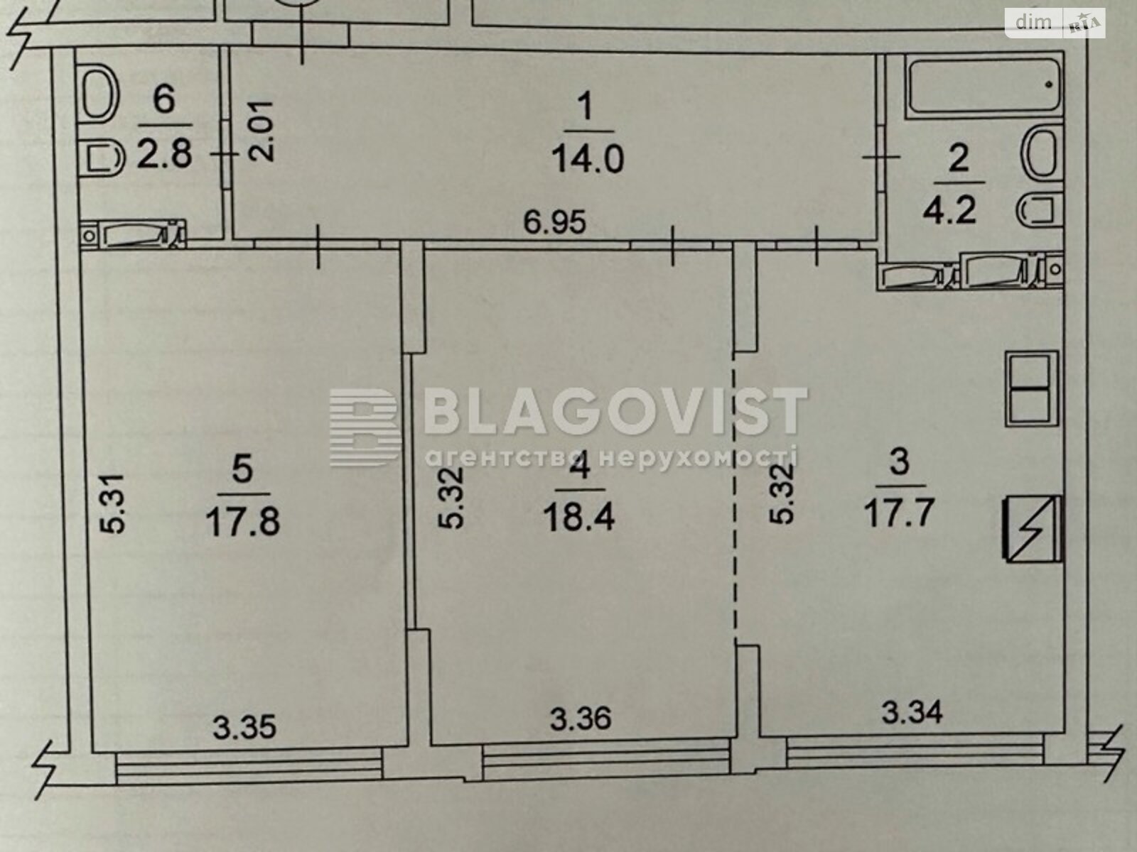 Продаж двокімнатної квартири в Києві, на вул. Михайла Максимовича 32А, район Голосіївський фото 1