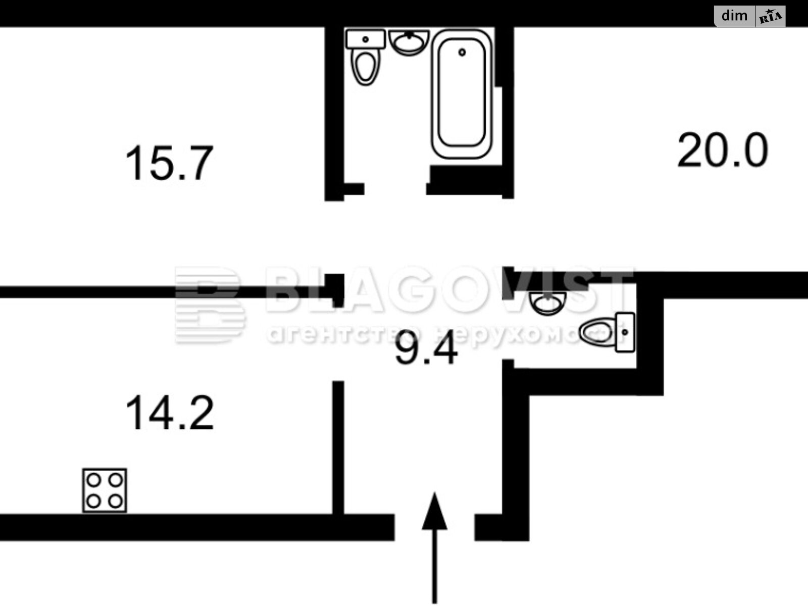 Продажа двухкомнатной квартиры в Киеве, на ул. Метрологическая 21Б, район Голосеевский фото 1