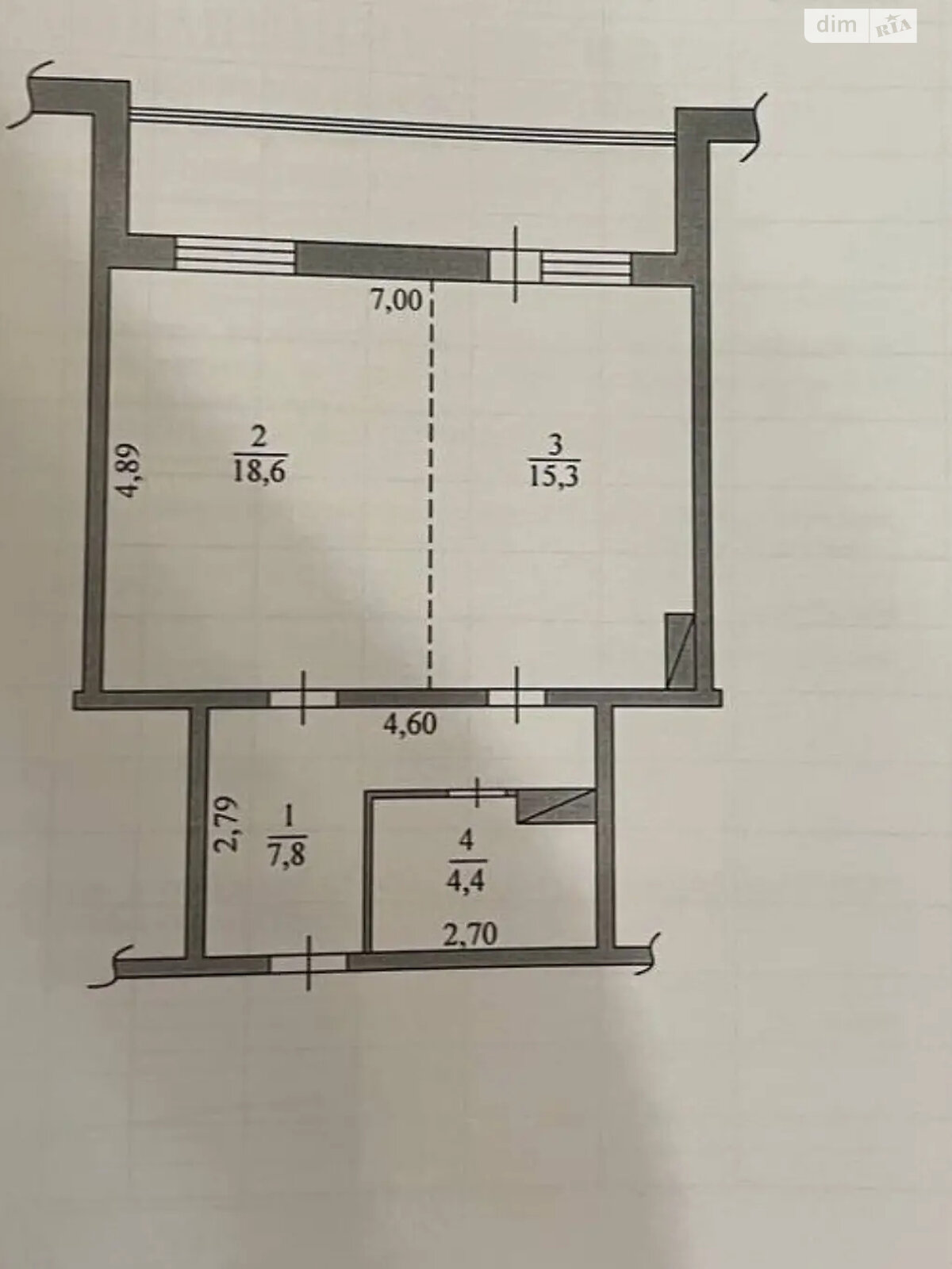 Продаж однокімнатної квартири в Києві, на шосе Одеське 16, район Голосіївський фото 1