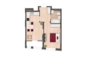 Продаж однокімнатної квартири в Києві, на шосе Столичне 1Б, район Голосіївський фото 2