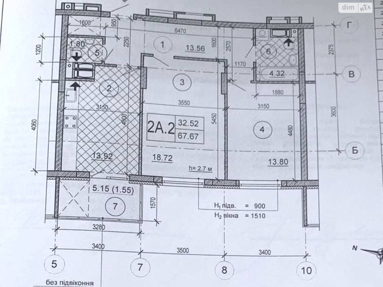 Продаж двокімнатної квартири в Києві, на вул. Васильківська 37, район Голосіївський фото 1