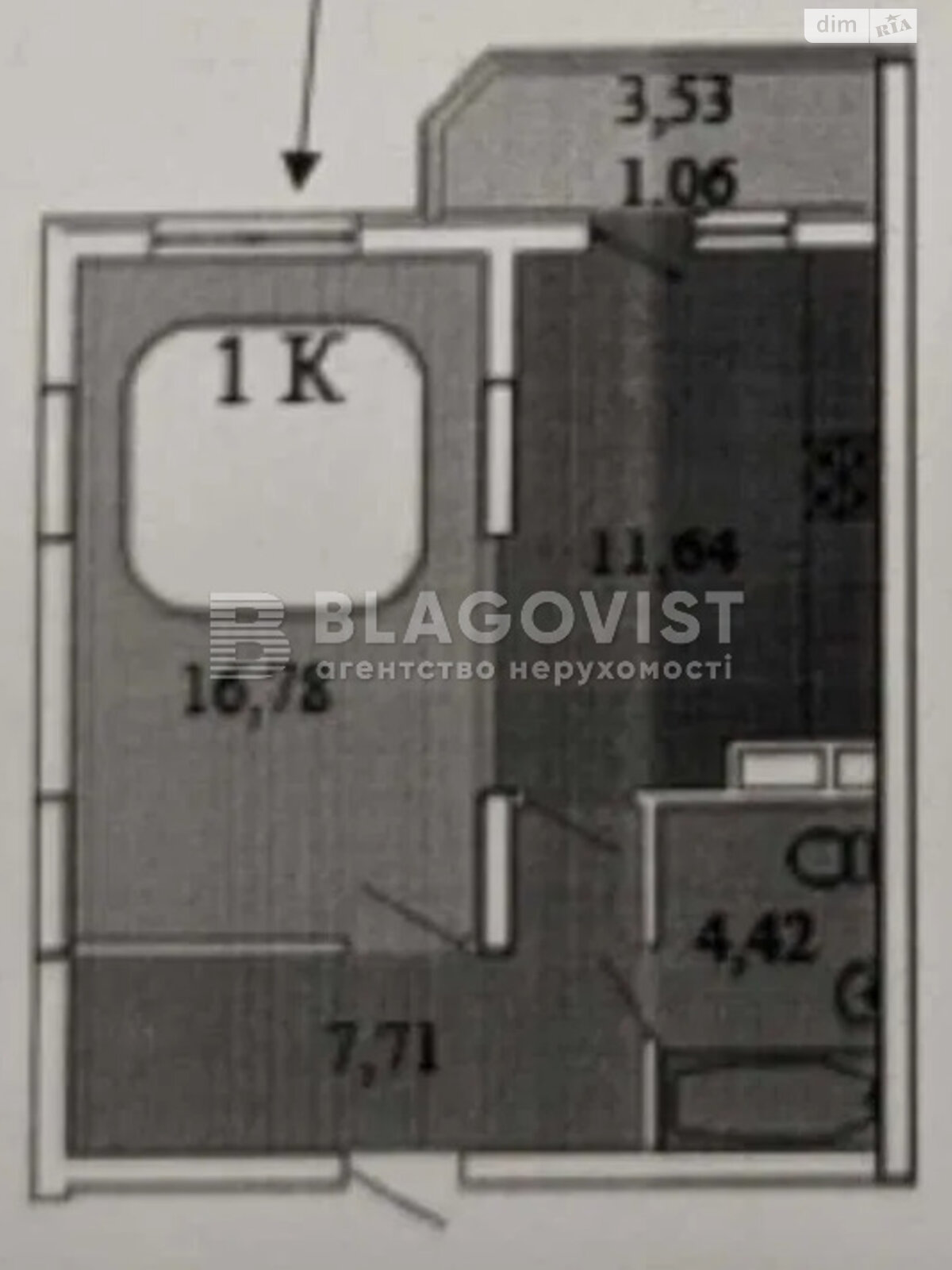 Продажа однокомнатной квартиры в Киеве, на ул. Юлии Здановской 46/1, кв. 50, район Голосеевский фото 1