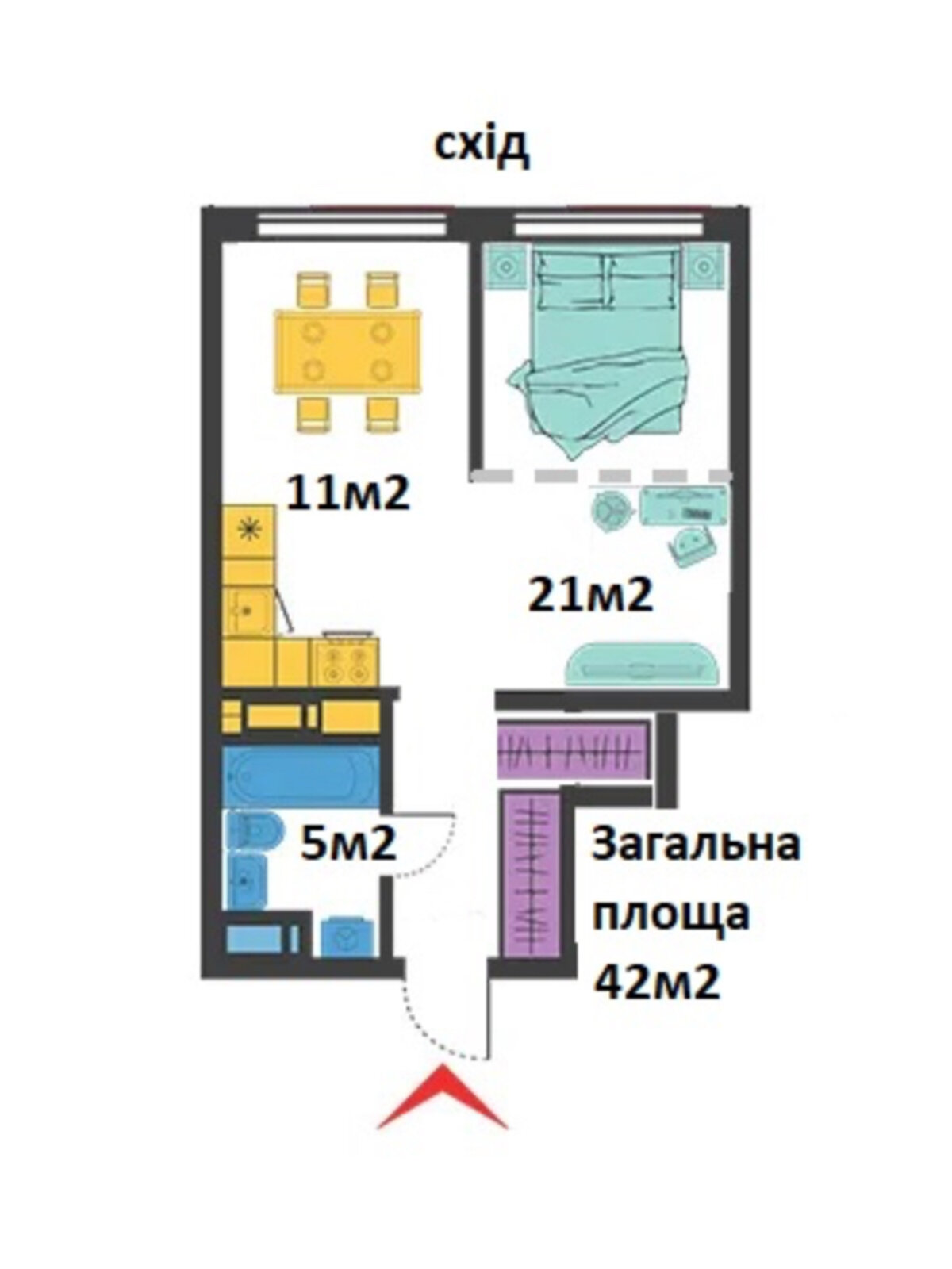 Продажа однокомнатной квартиры в Киеве, на ул. Юлии Здановской 34Б, район Голосеевский фото 1