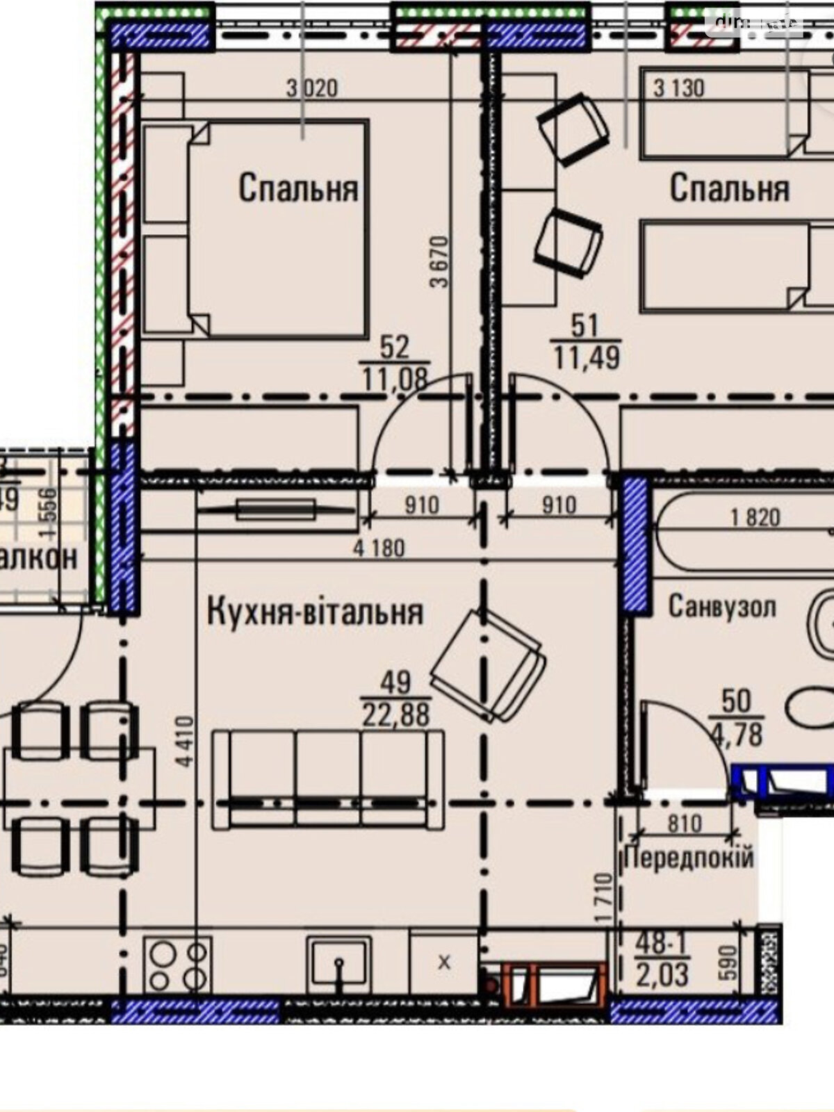 Продажа двухкомнатной квартиры в Киеве, на ул. Армянская 8/127, кв. 8/127, район Дарницкий фото 1