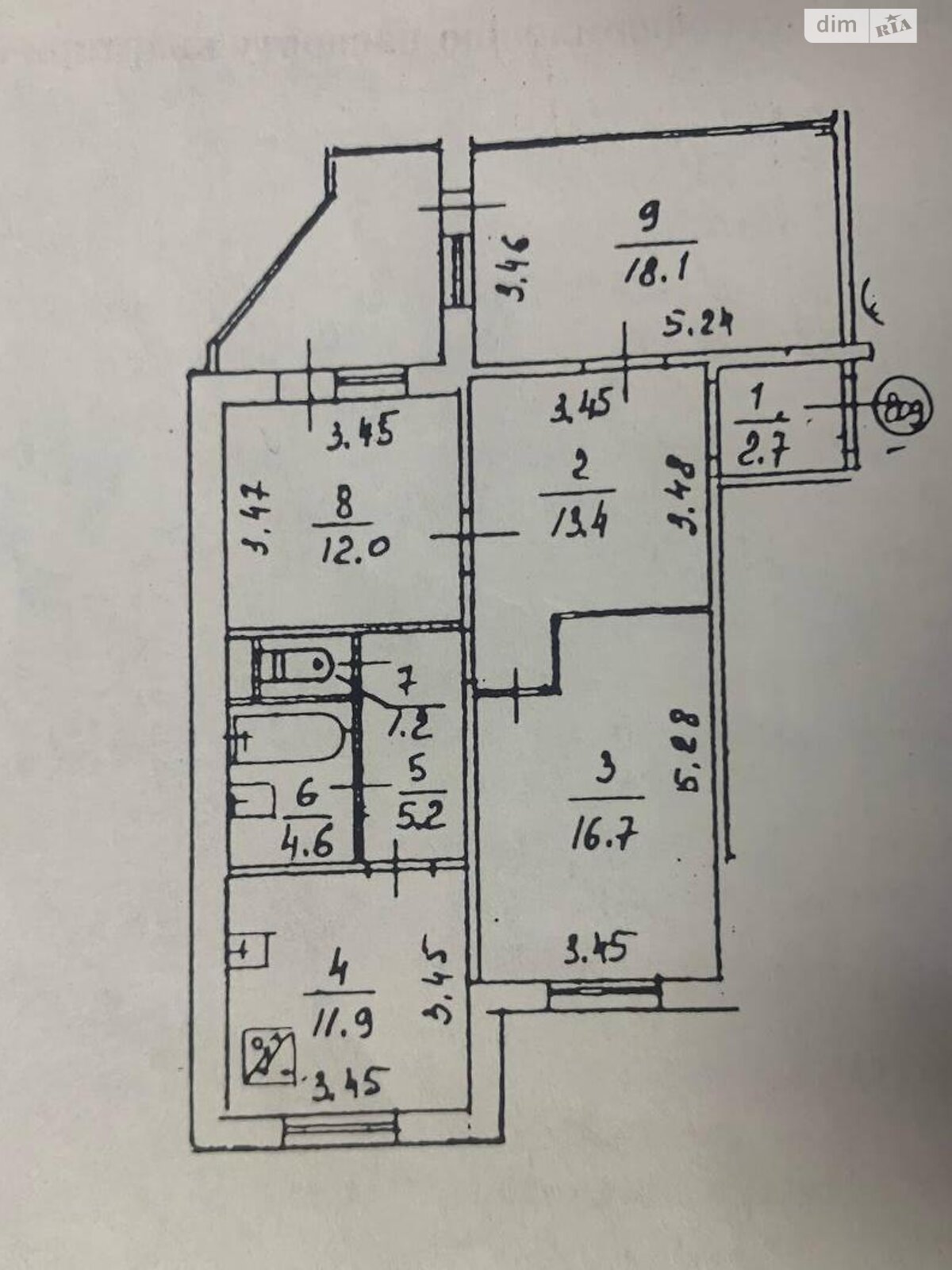 Продажа трехкомнатной квартиры в Киеве, на ул. Вишняковская 7А, район Харьковский Массив фото 1