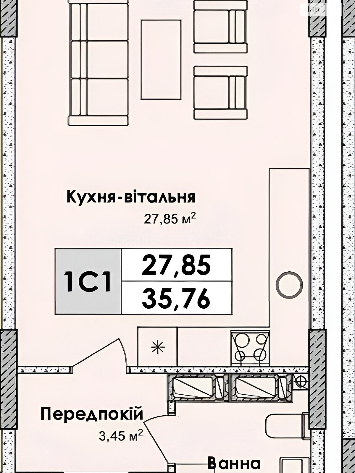 Продаж однокімнатної квартири в Києві, на просп. Миколи Бажана 17, район Харківський Масив фото 1 Продаж однокімнатної квартири в Києві, на просп. Миколи Бажана 17, район Харківський Масив фото 1