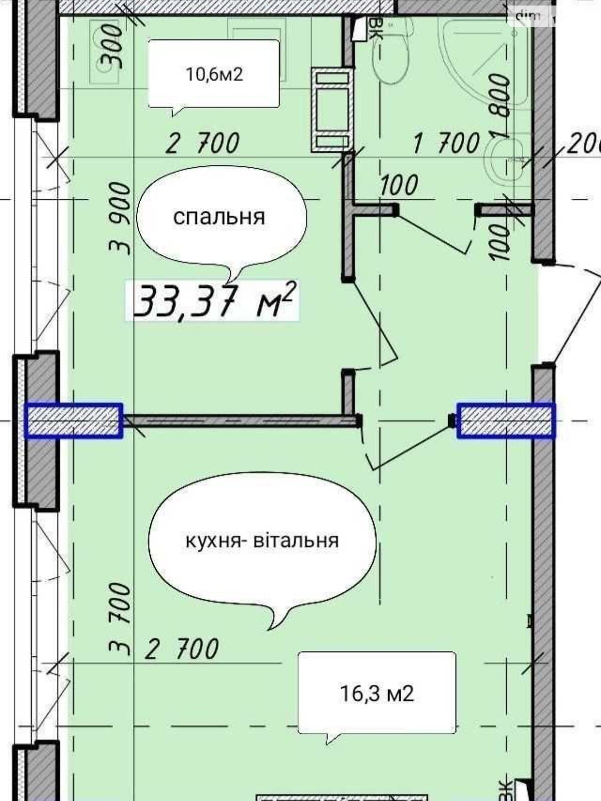 Продаж двокімнатної квартири в Києві, на вул. Вишнева 10, район Жуляни фото 1