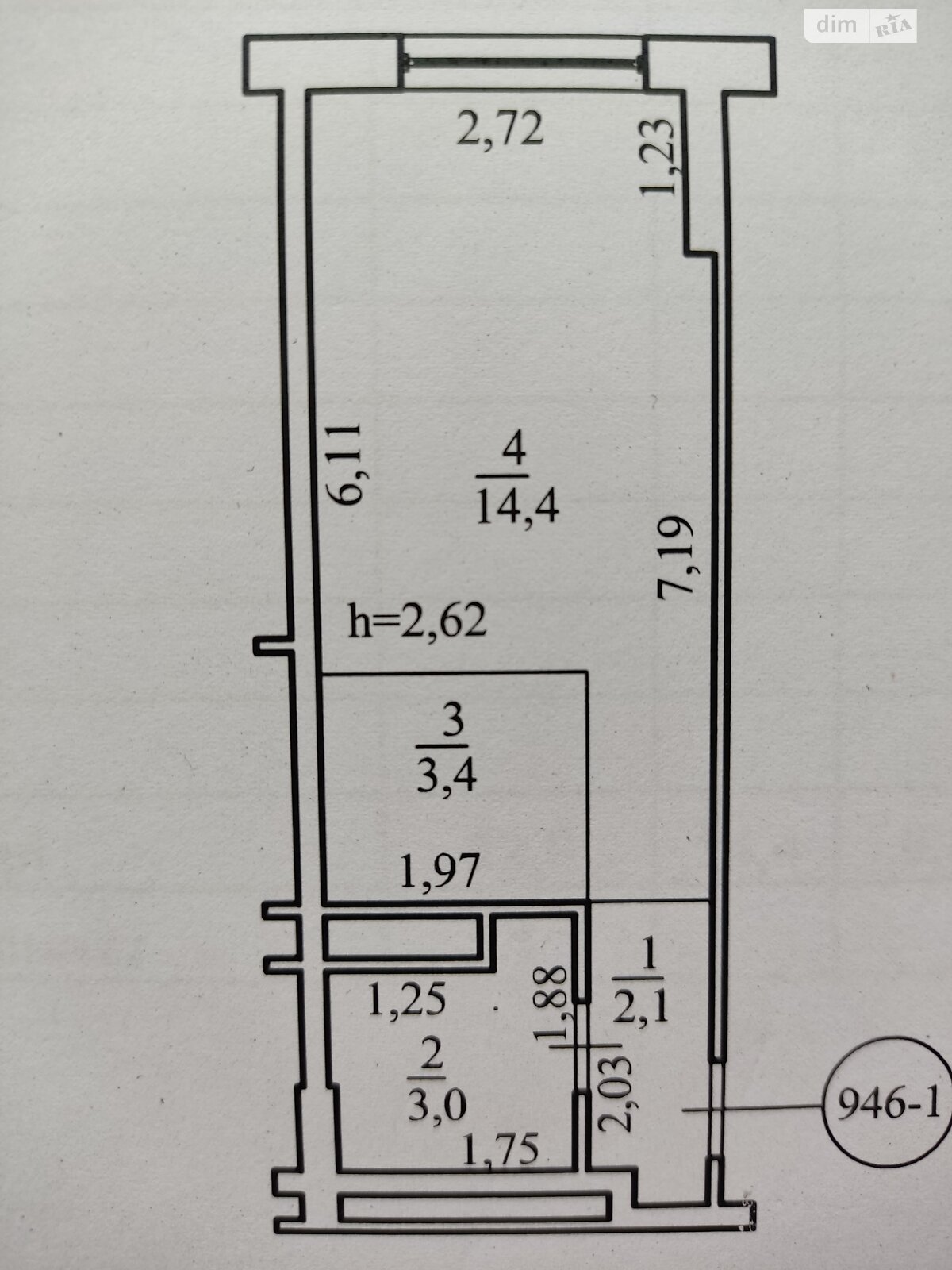 Продаж однокімнатної квартири в Києві, на вул. Польова 73, кв. 946, район Караваєві Дачі фото 1