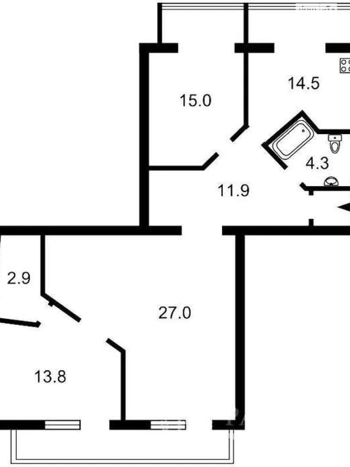 Продажа трехкомнатной квартиры в Киеве, на ул. Большая Житомирская 14, район Клов фото 1