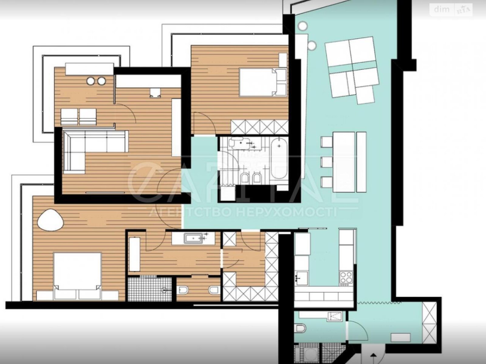 Продажа трехкомнатной квартиры в Киеве, на спуск Кловский 7, фото 1 Продажа трехкомнатной квартиры в Киеве, на спуск Кловский 7, фото 1