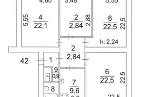 Продаж чотирикімнатної квартири в Києві, на вул. Гоголівська 36-40, район Кудрявець фото 2 Продаж чотирикімнатної квартири в Києві, на вул. Гоголівська 36-40, район Кудрявець фото 2