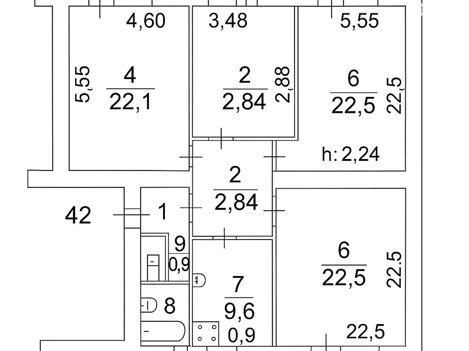 Продаж чотирикімнатної квартири в Києві, на вул. Гоголівська 36-40, район Кудрявець фото 1 Продаж чотирикімнатної квартири в Києві, на вул. Гоголівська 36-40, район Кудрявець фото 1