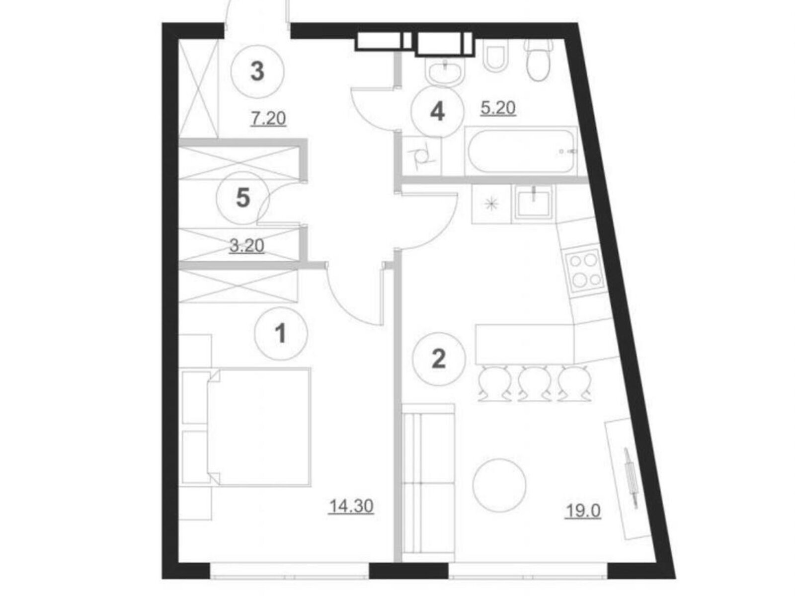 Продаж однокімнатної квартири в Києві, на вул. Миколи Пимоненка 19, район Кудрявець фото 1