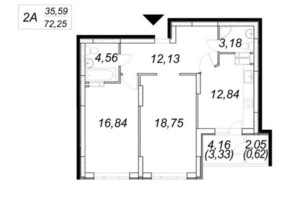 Продажа двухкомнатной квартиры в Киеве, на пер. Балтийский 3, район Куреневка фото 2