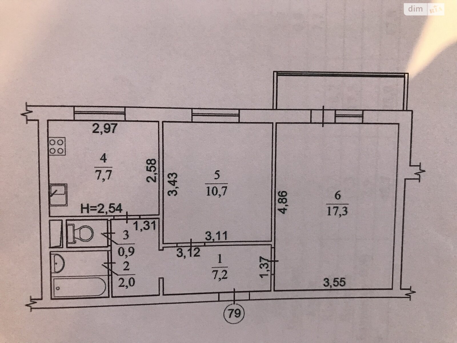 Продажа двухкомнатной квартиры в Киеве, на просп. Лесной 7, фото 1