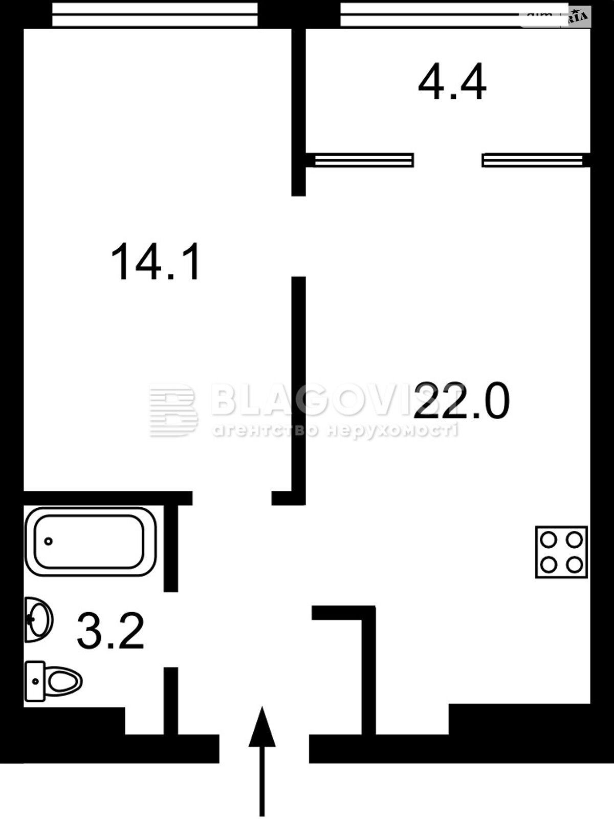 Продажа однокомнатной квартиры в Киеве, на ул. Евгения Сверстюка 6Д, район Левобережный Масив фото 1