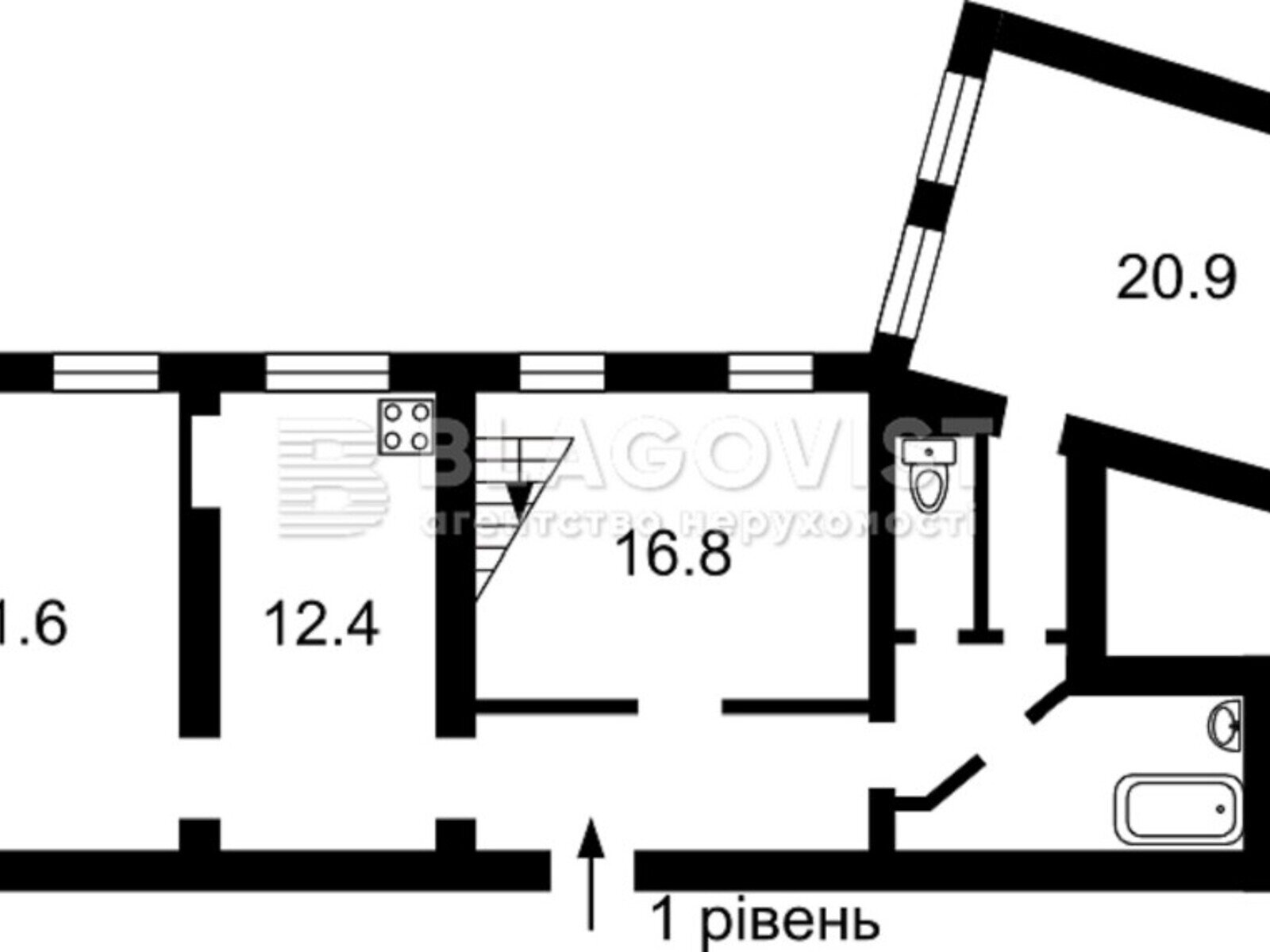 Продаж трикімнатної квартири в Києві, на вул. Ольгинська 2/1, район Липки фото 1