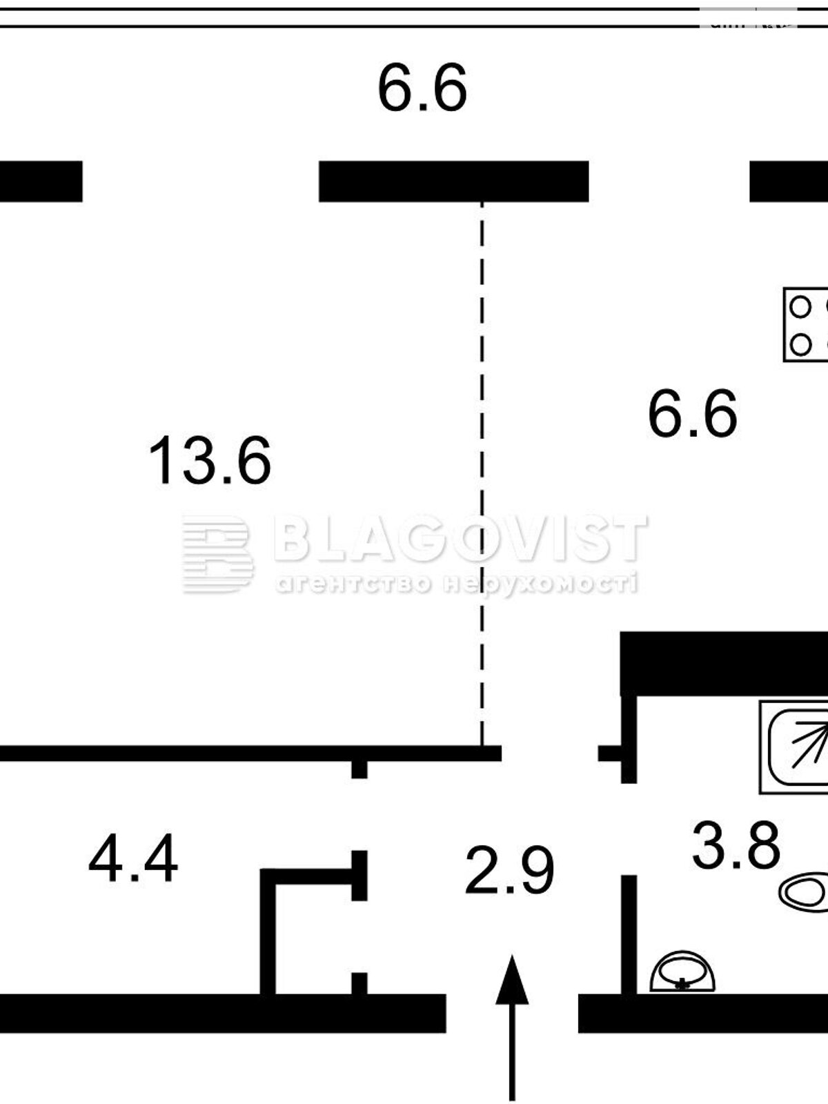 Продажа однокомнатной квартиры в Киеве, на спуск Кловский 20, фото 1