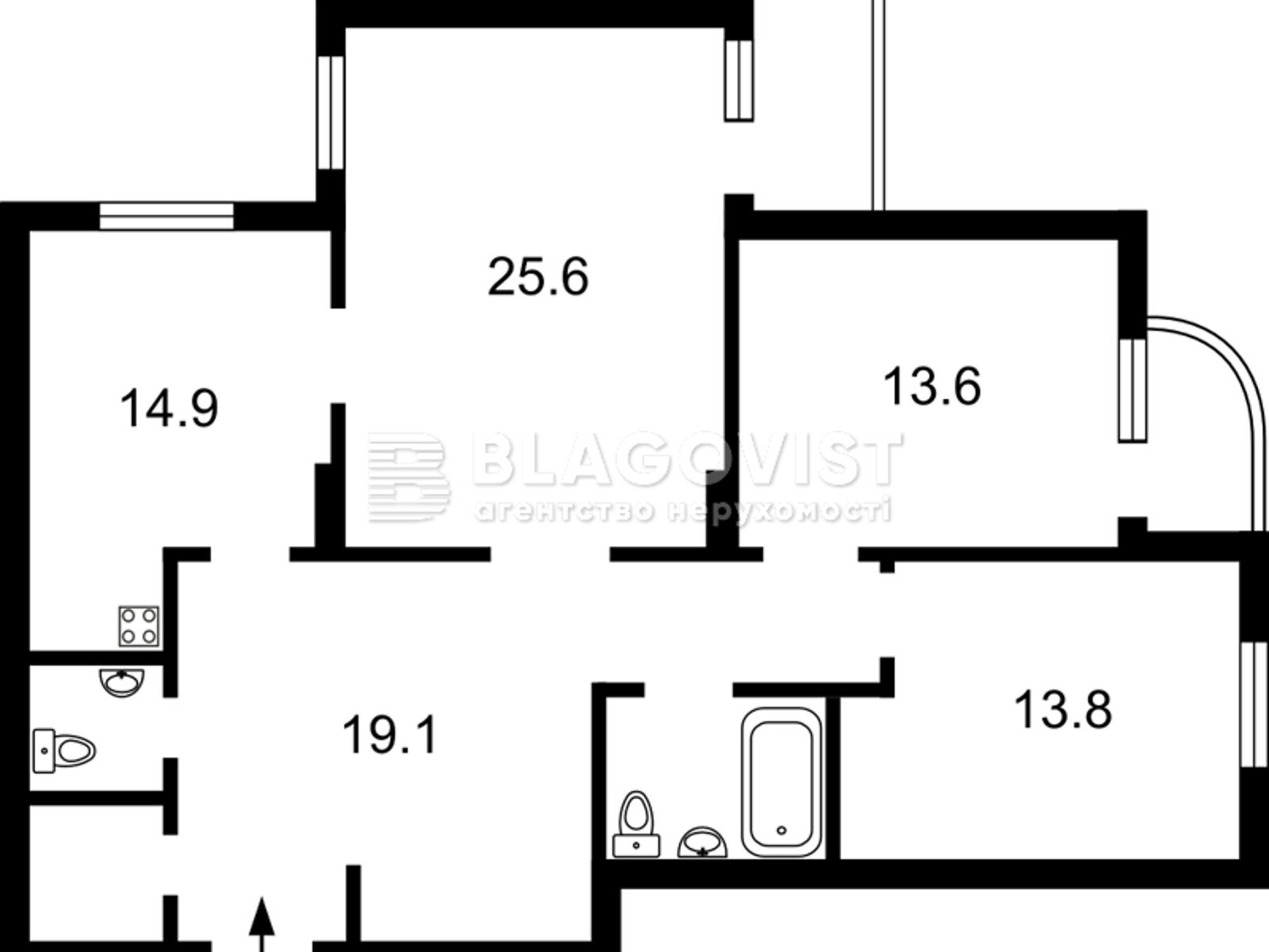 Продажа трехкомнатной квартиры в Киеве, на ул. Петра Калнышевского 7, район Минский Массив фото 1