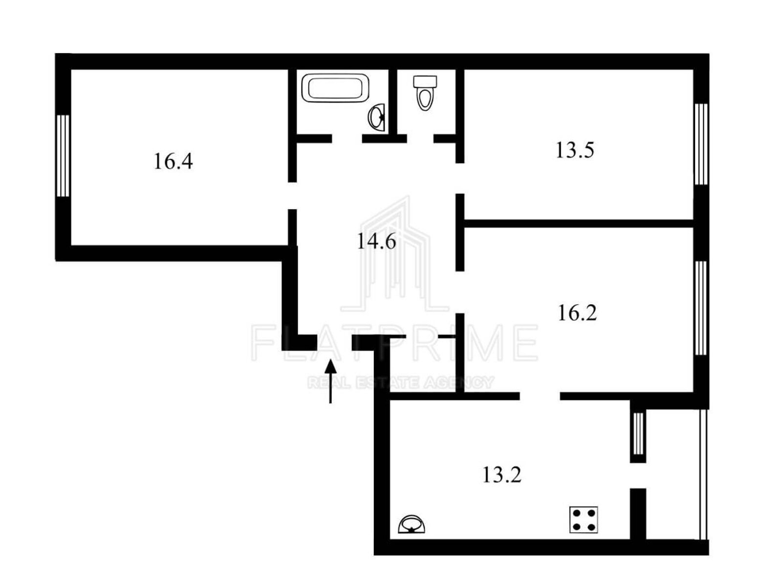 Продажа трехкомнатной квартиры в Киеве, на ул. Семьи Кульженков 37, район Минский Массив фото 1