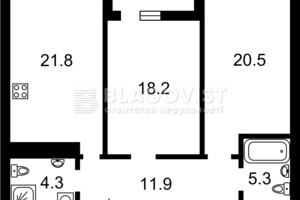 Продажа двухкомнатной квартиры в Киеве, на ул. Мокрая 8Б, фото 2