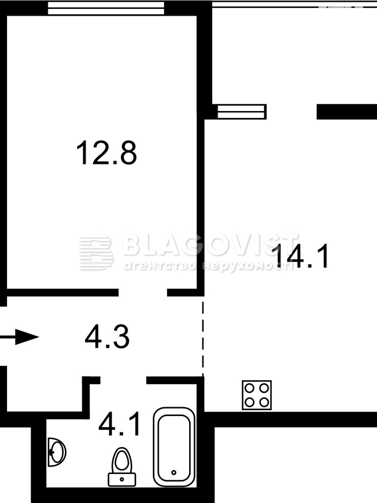 Продажа однокомнатной квартиры в Киеве, на ул. Салютная 2 корпус 7, район Нивки фото 1