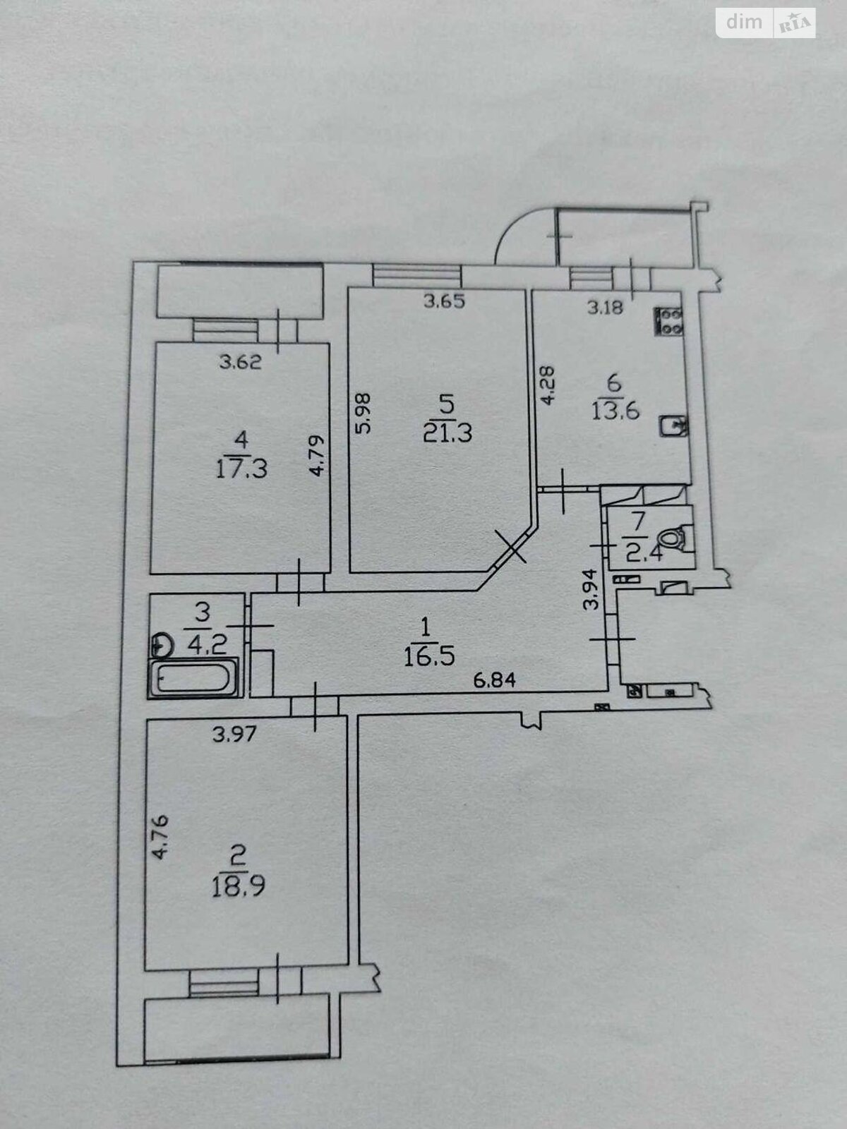 Продажа трехкомнатной квартиры в Киеве, на ул. Бориспольская 6, район Новая Дарница фото 1