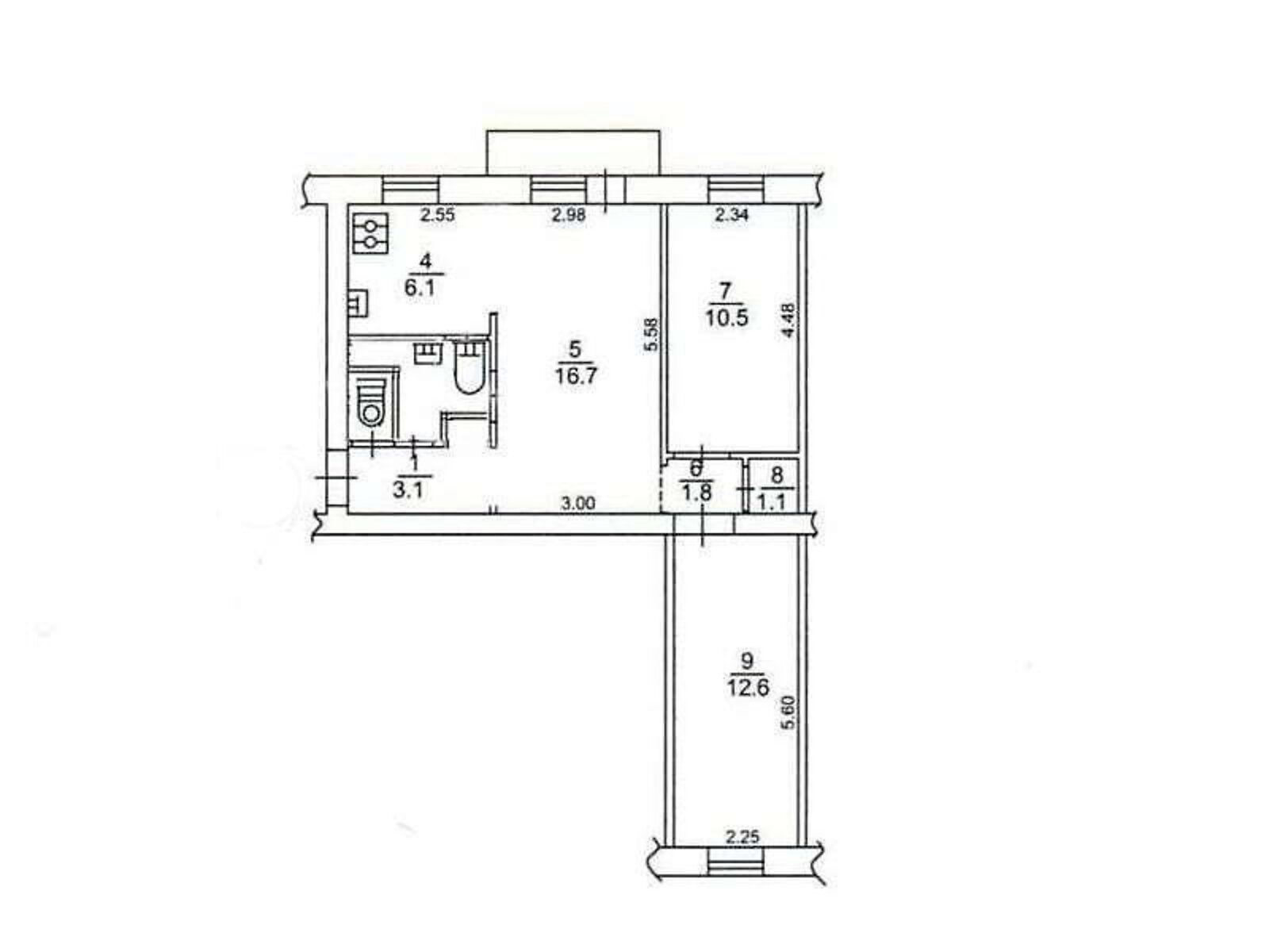 Продажа трехкомнатной квартиры в Киеве, на бул. Верховного Совета 25, район Новая Дарница фото 1