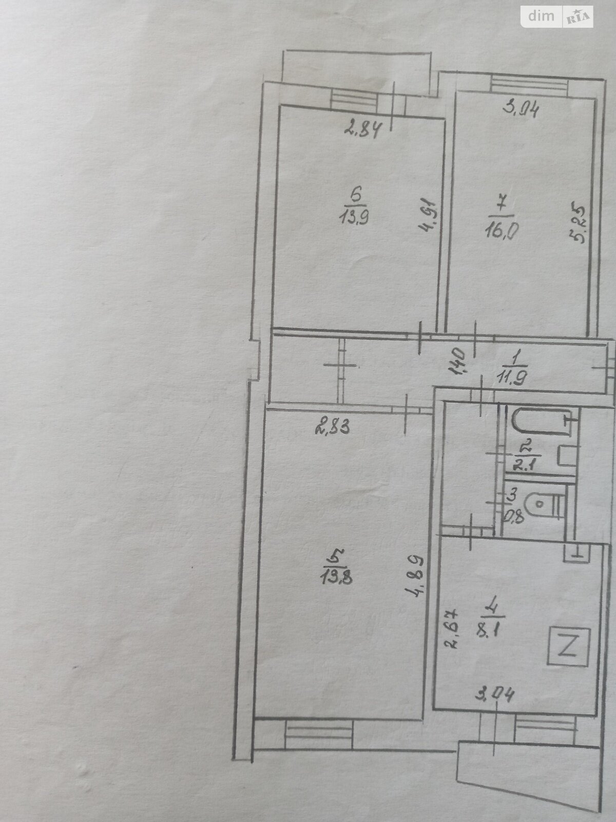 Продаж трикімнатної квартири в Києві, на вул. Академіка Булаховського 42/43, район Новобіличі фото 1